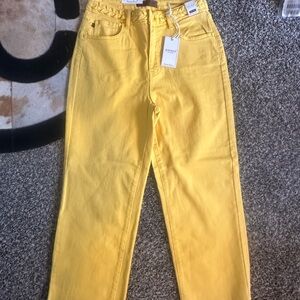 Judy Blue Yellow Straight Leg Jeans